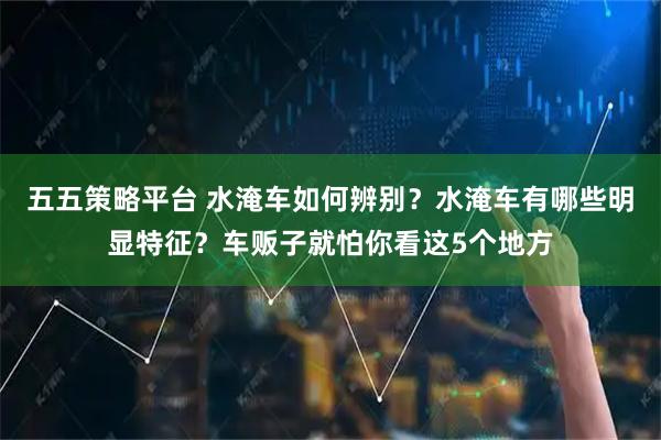 五五策略平台 水淹车如何辨别？水淹车有哪些明显特征？车贩子就怕你看这5个地方